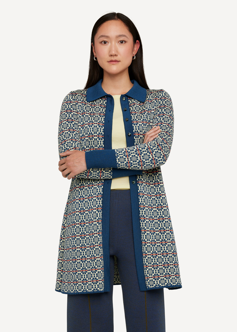 Oleana Rosy Repeat cardigan